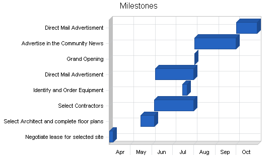 Retail property sub-leasing business plan, strategy and implementation summary chart image
